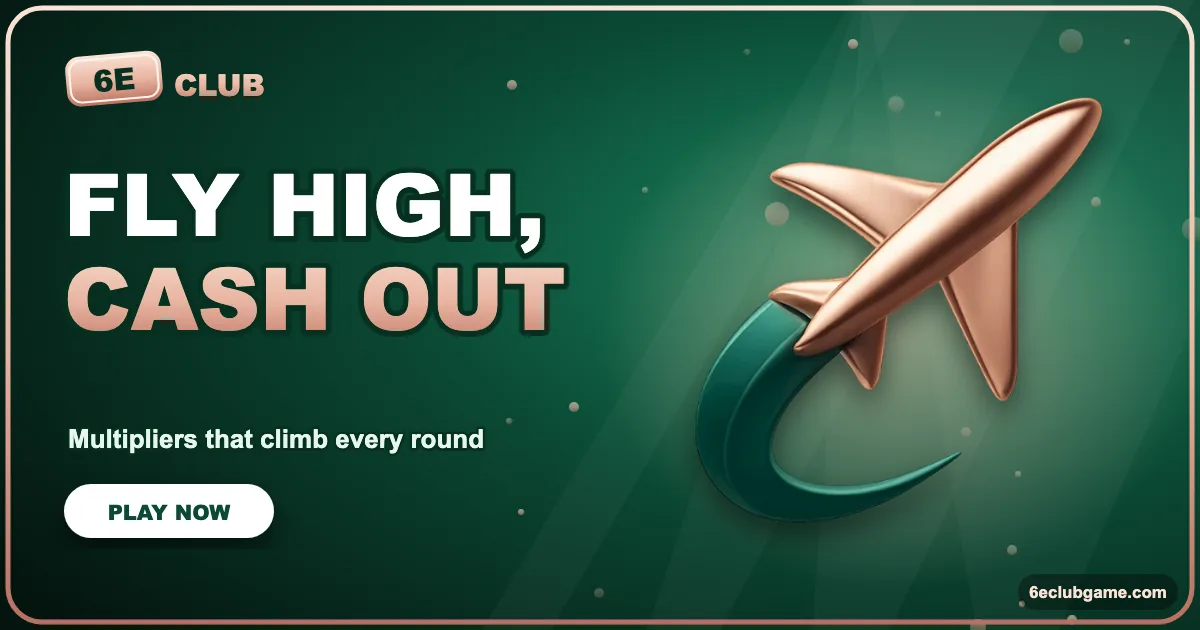 6E Club Game Aviator banner
