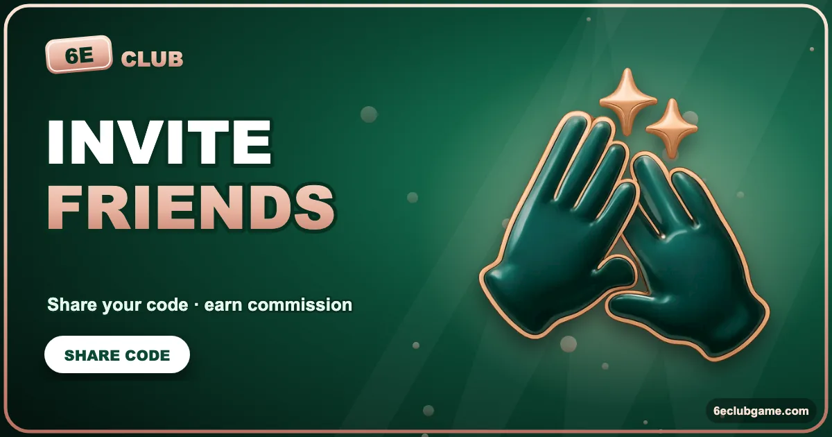 6E Club Game Invite Code banner