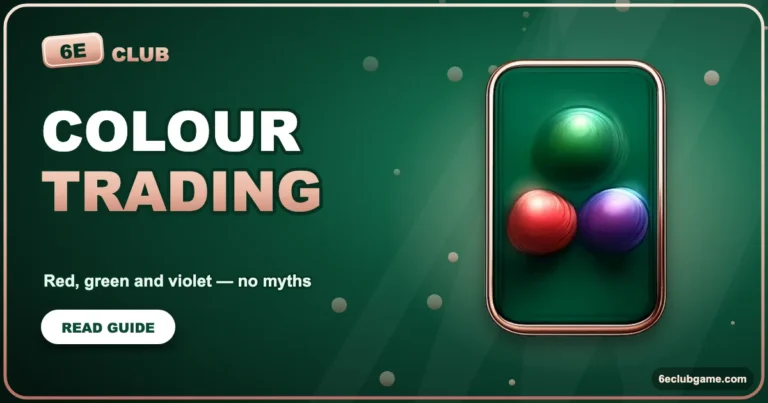6E Club Colour Trading: Red, Green and Violet Without the Myths
