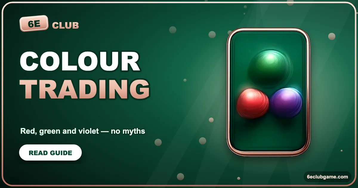 6E Club Colour Trading: Red, Green and Violet Without the Myths