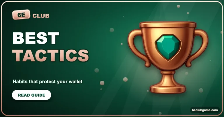 Best 6E Club Game Tactics: Habits That Actually Protect Your Wallet